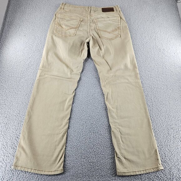 BKE Buckle Pants Mens 32 (33x29) Short Khaki Tyler Straight Chino Stretch - Picture 12 of 15